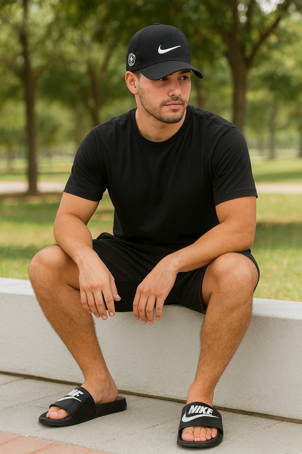 NIKE SANDALIA EVA & GORRA IMPORT CAJA